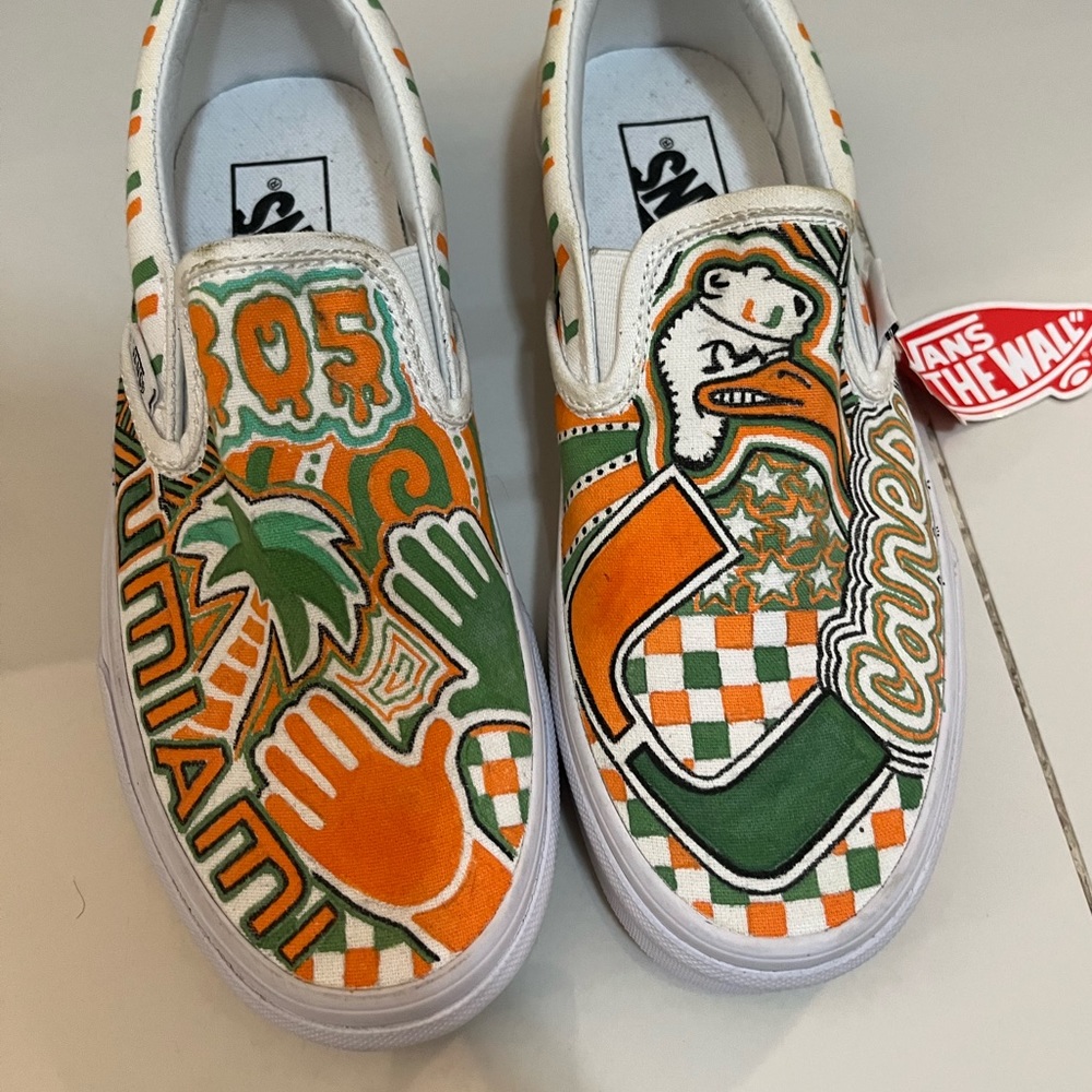 Custom University of Miami Shoes